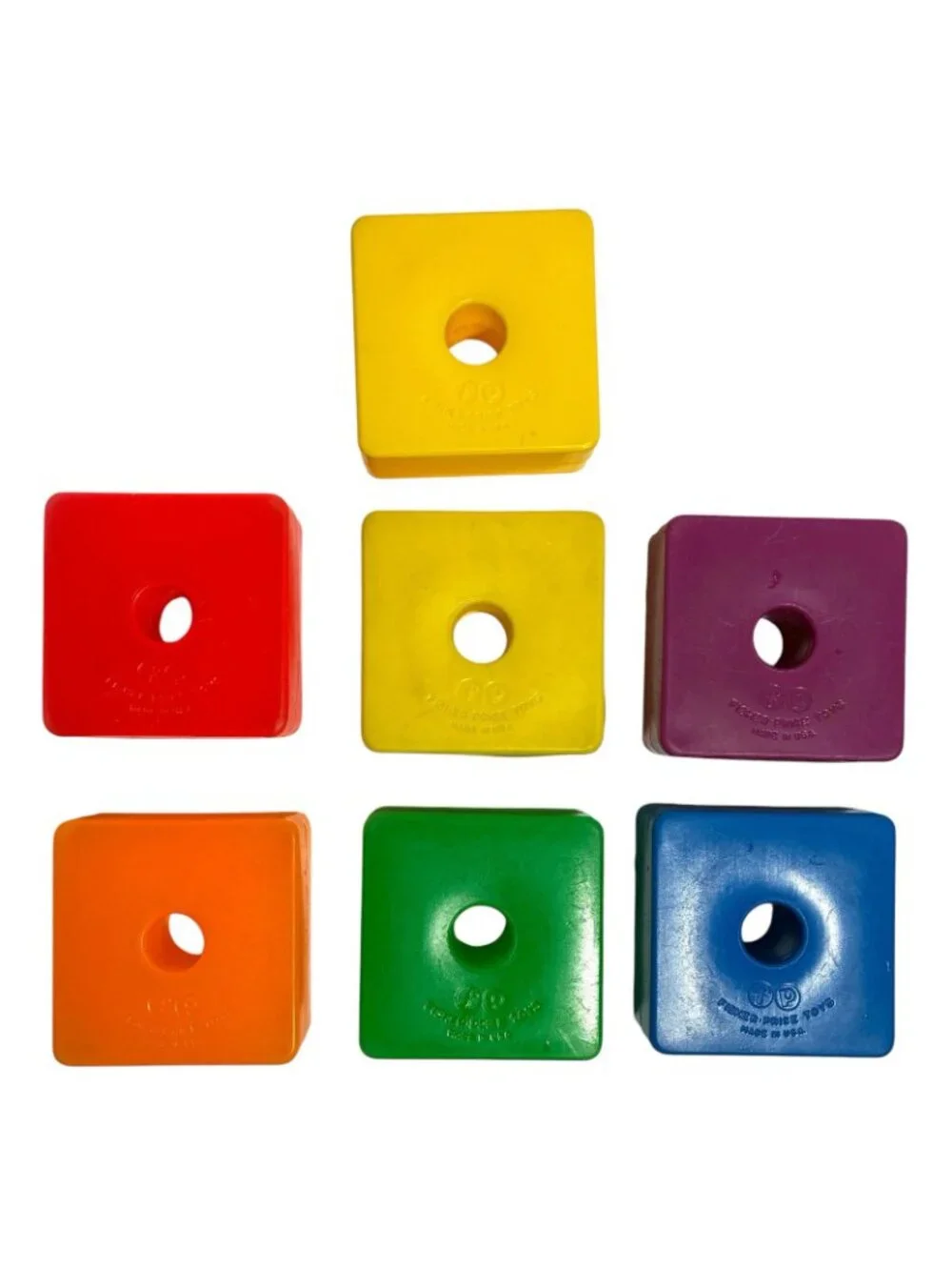 VTG Fisher Price Creative Coaster Blocks Dowels 987 161 633 666 771 Replacement